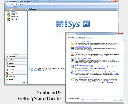 screenshot of MISys Manufacturing